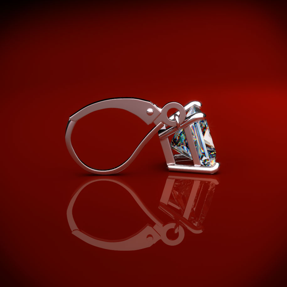 a princess cut diamond set