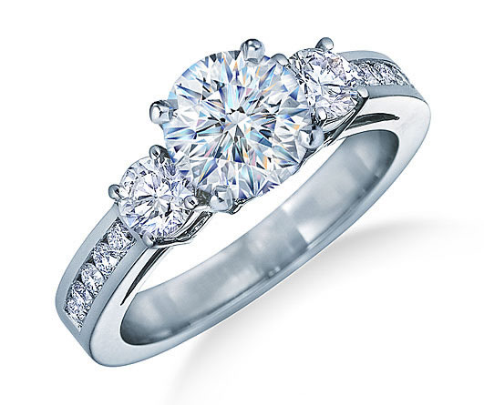 Three Stone Engagement Ring